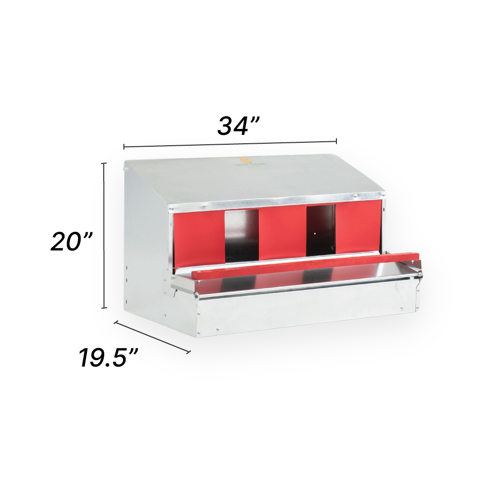 Medium (34") Reversible Rollout Nest Box (Up to 32 Hens)