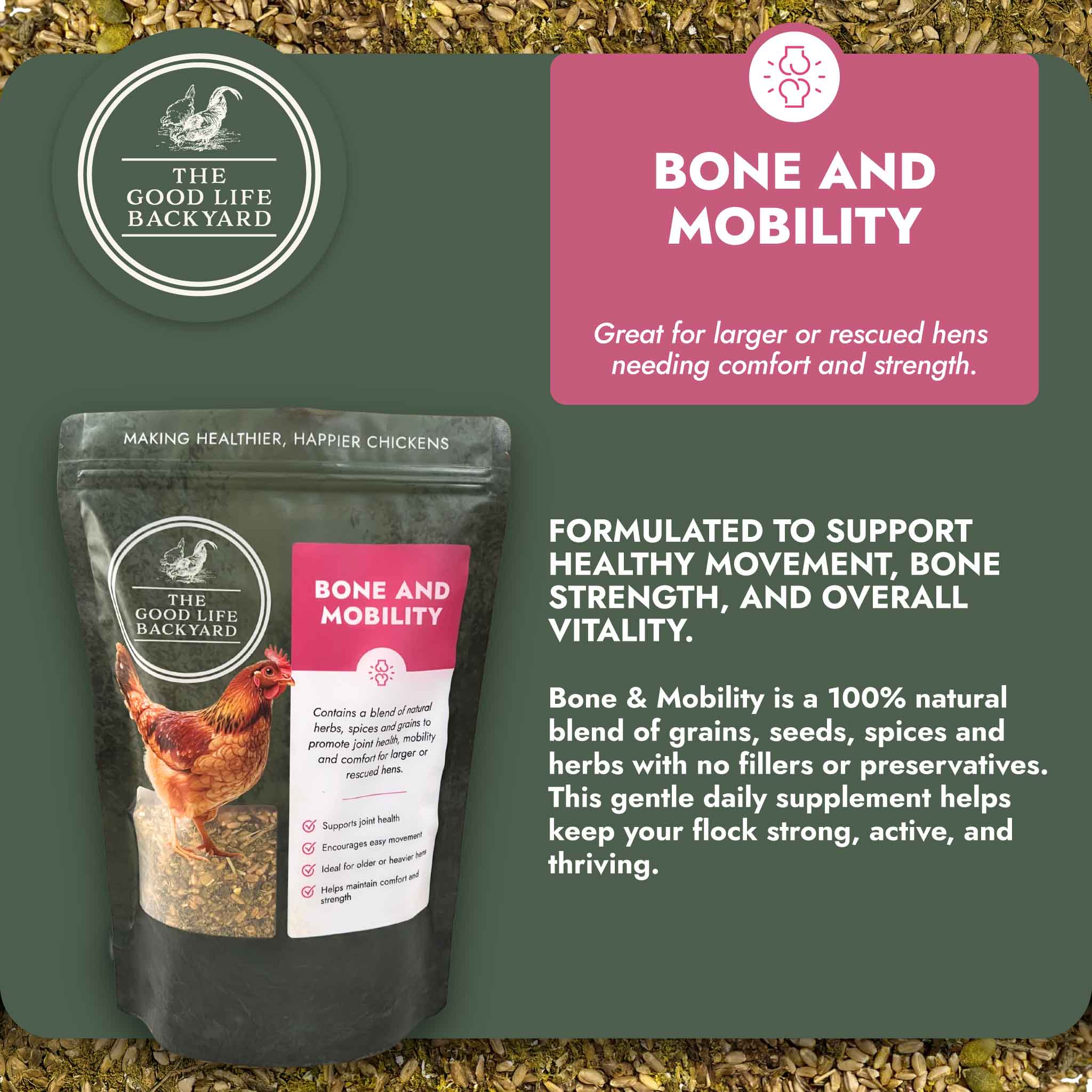 Bone and Mobility - Natural Joint & Bone Support for Chickens