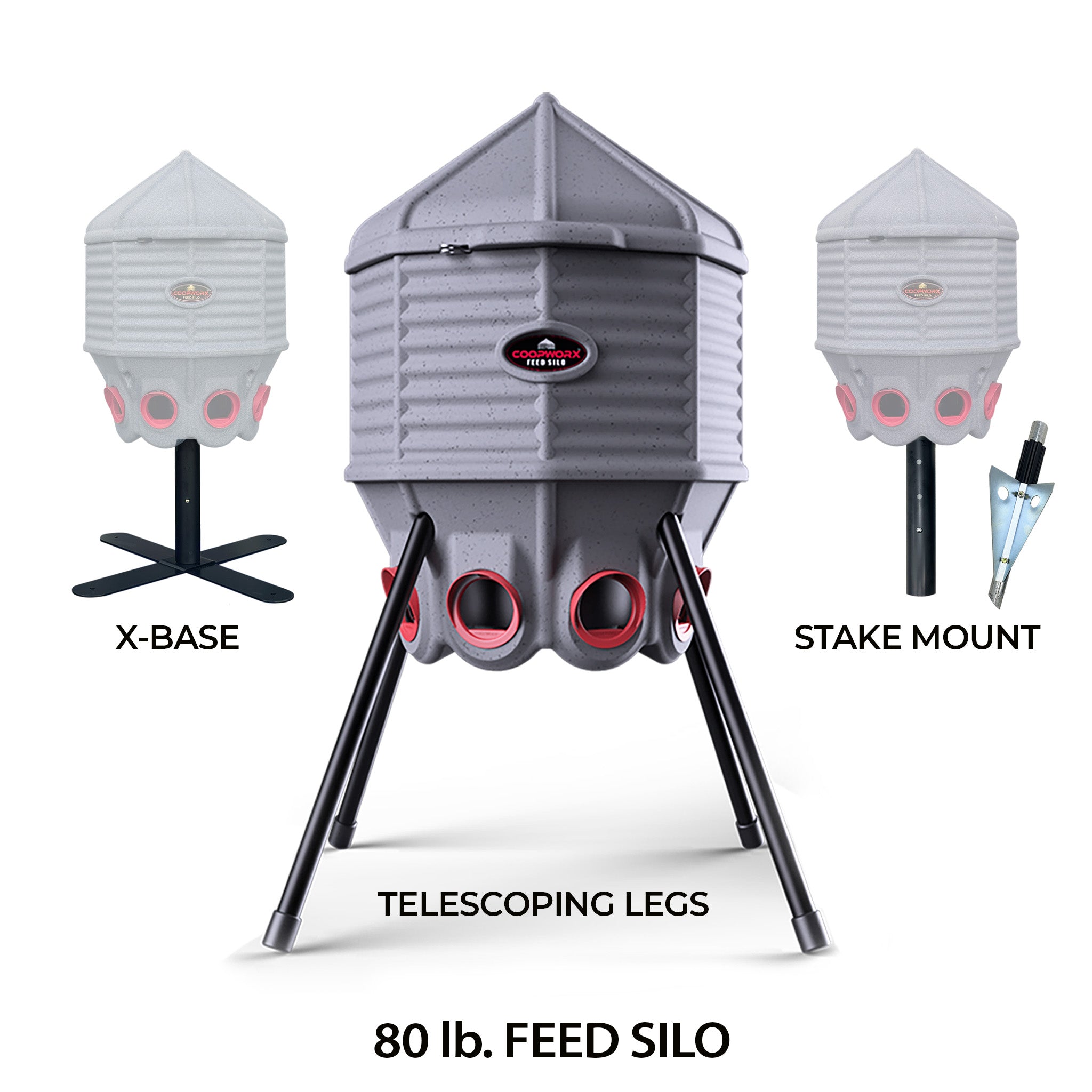 COOPWORX FEED SILO (80 lb. Capacity)