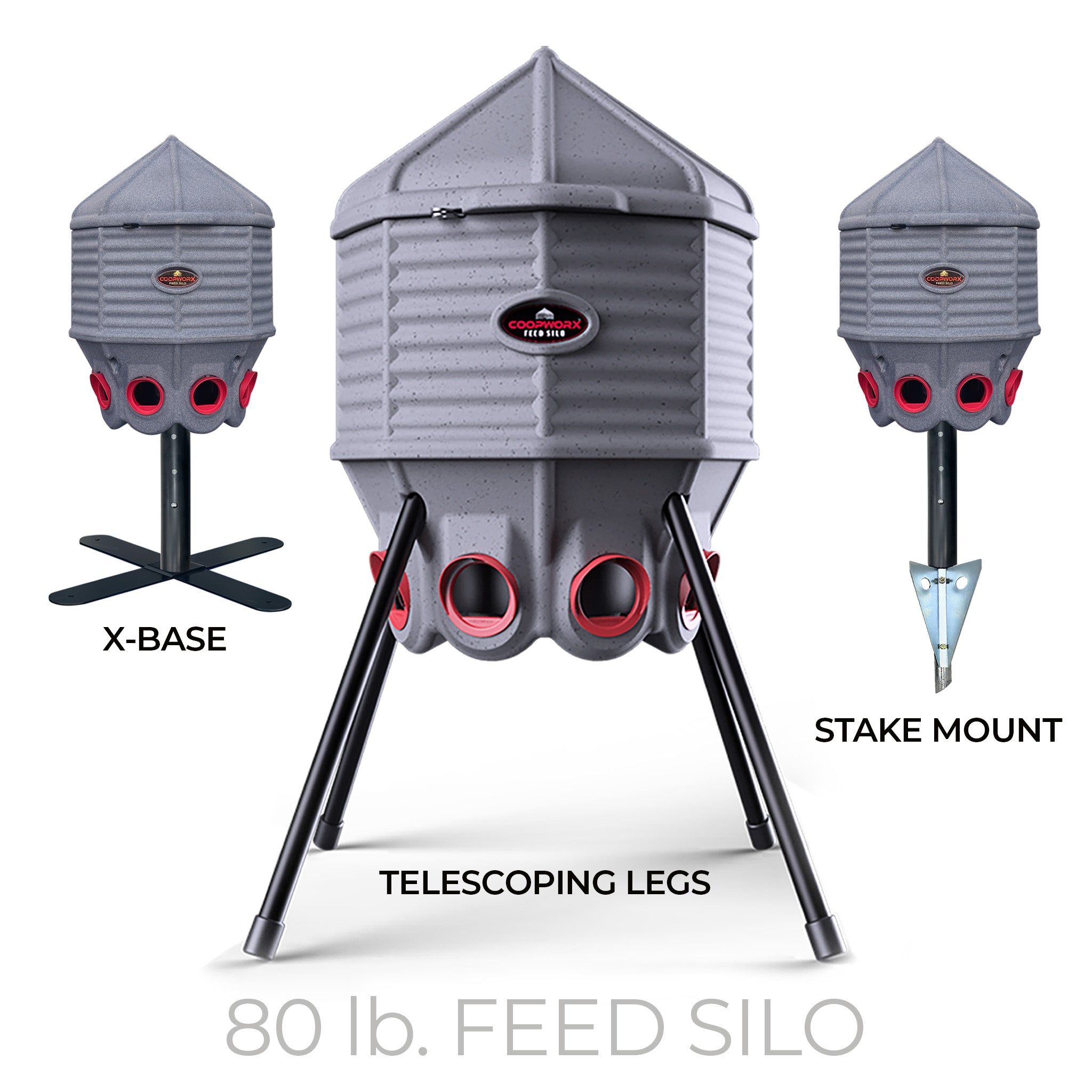 COOPWORX FEED SILO (80 lb. Capacity)