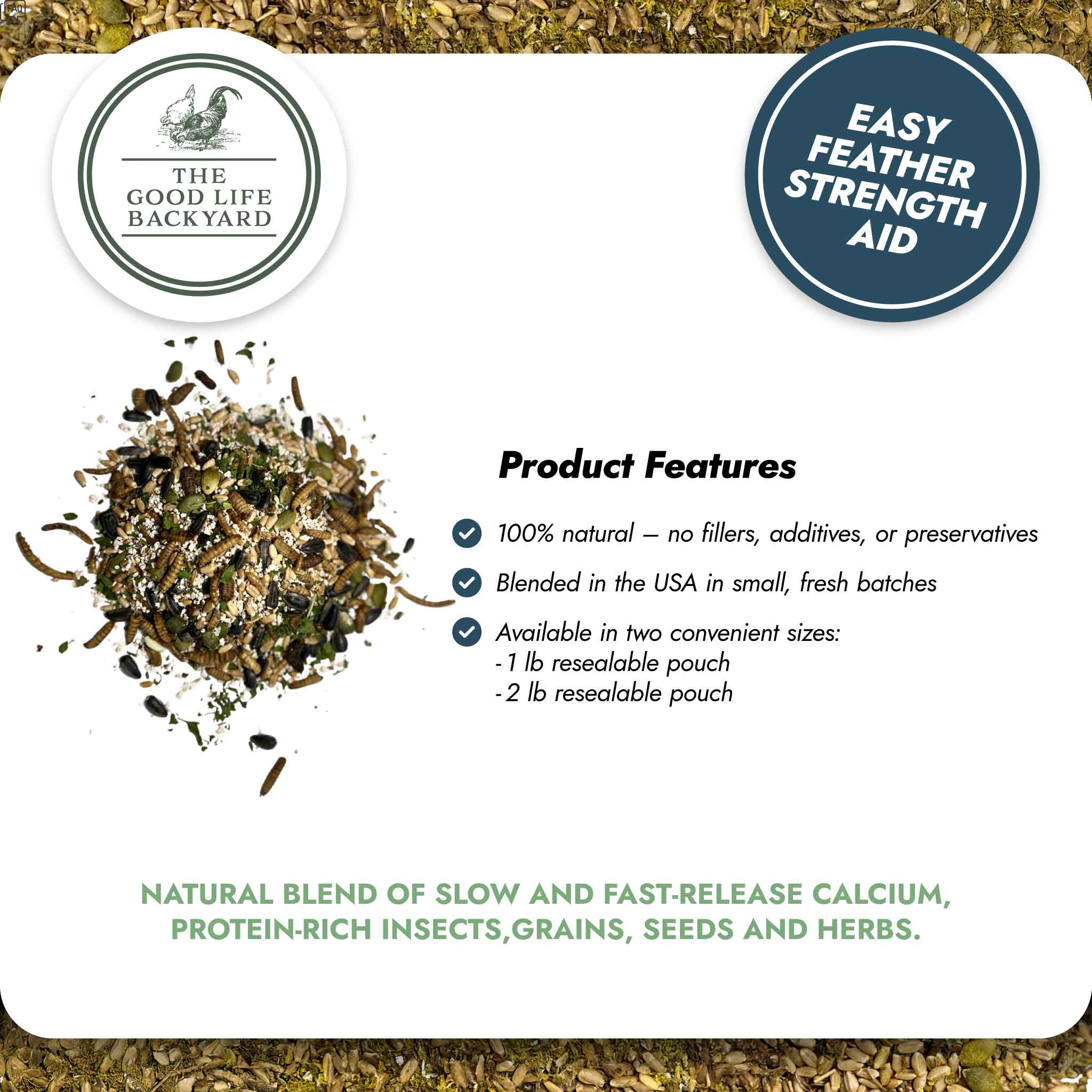 Feather and Shell - Calci-Protein Blend