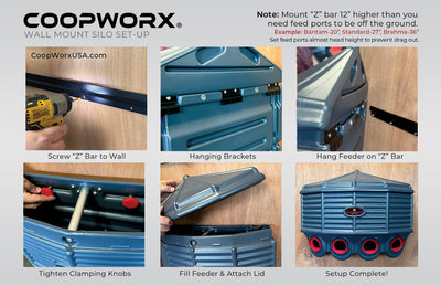 CoopWorx Wall Mount Water Silo